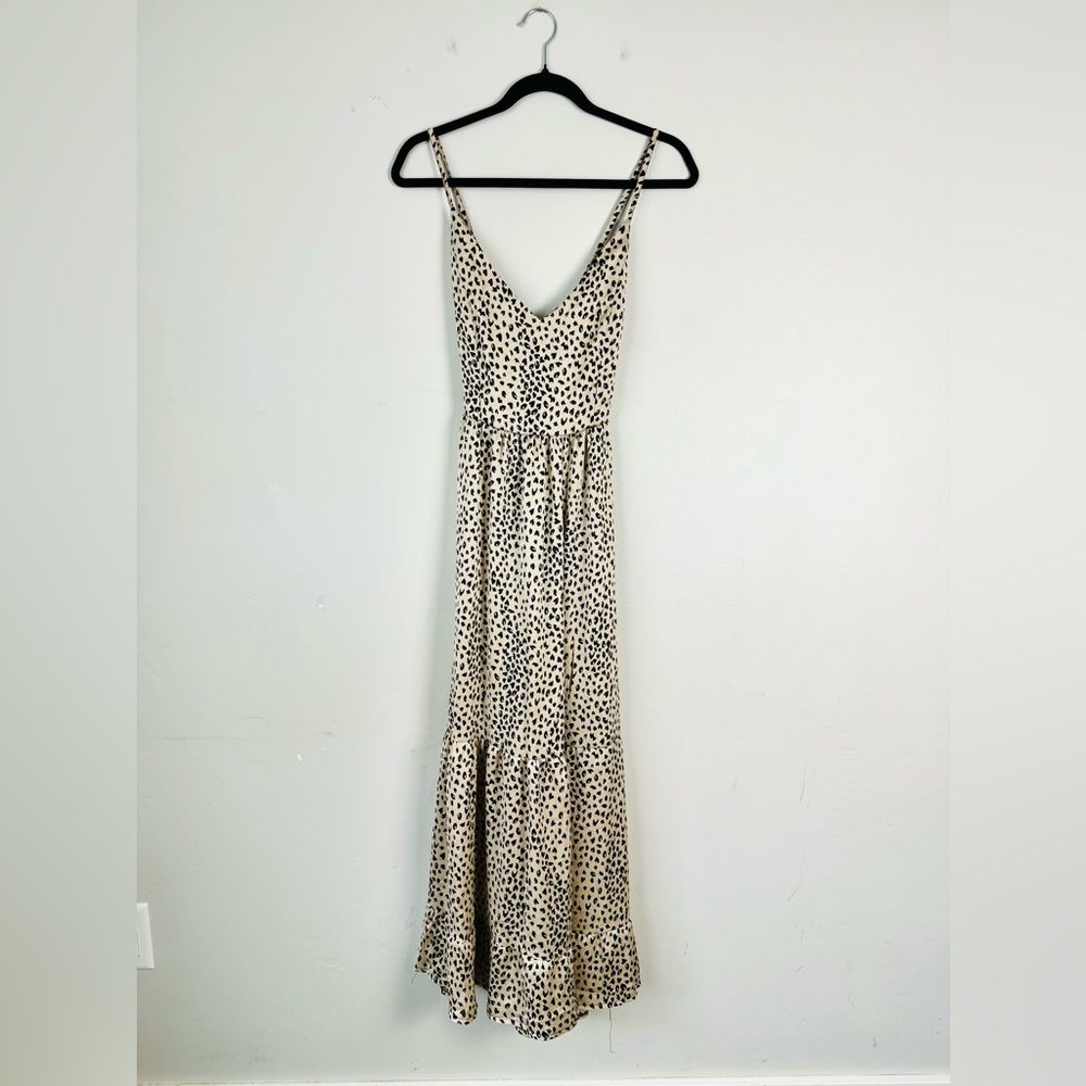 Cupshe Black and White Polka Dot Maxi Dress size Small